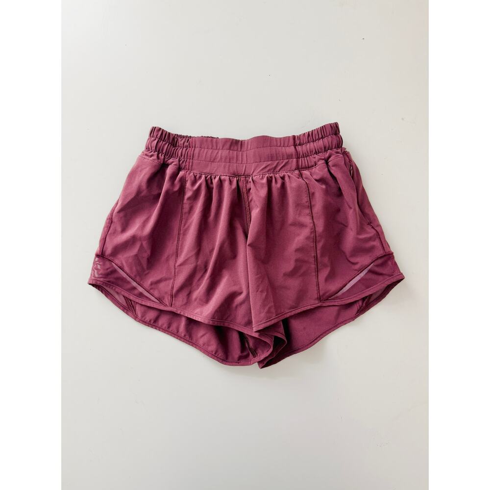 lululemon athletica Women's Maroon Athletic Shorts - Picture 3 of 6